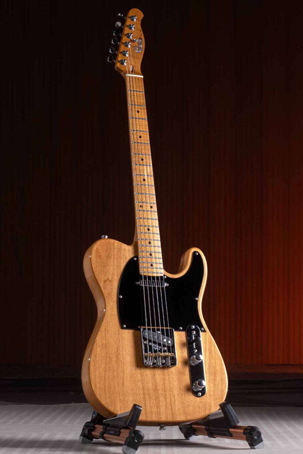GTL 05 2 <h1 class="lead">Unique Twang Sound at an Affordable Price</h1> <p class="lead">The Gusta Tele is the perfect guitar for those who love the vintage twang sound that is characteristic of the Tele design. Featuring a Canadian Roasted Maple neck, both the neck and fingerboard are made from the same premium wood. Gusta has upgraded the materials used in every part of the guitar, from the bone nut to the D’Addario EXL110 strings, and the Wilkinson WTB bridge. It also comes equipped with Gusta Tele Vintage Single Coil pickups, delivering that iconic vintage tone. For anyone looking for an affordable Tele with precise craftsmanship and exceptional quality, this guitar is definitely a must-have.</p>