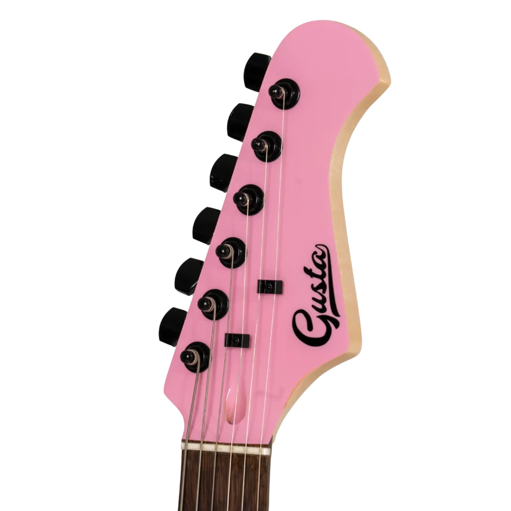 Gusta GST 01 LTD2024 PK head <p class="lead" data-sourcepos="3:1-3:200">Limited Edition electric guitar that stands out from the crowd with its cutting-edge design, vibrant colors, and powerful sound, delivering an exceptional playing experience.</p>