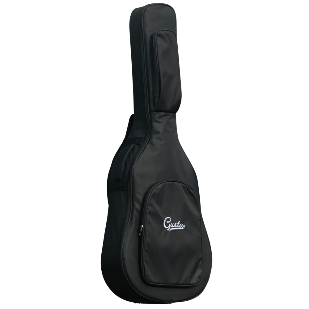 Gusta G1 Bag <h3>Acoustic Gusta <strong><a href="https://gustamusic.com/g1-series/">G1-Series</a></strong> GDX1C</h3> <p class="lead">Designed for musicians seeking high-quality sound and craftsmanship.</p> <p class="lead"><span style="color: #808080;">Featuring a solid spruce top and mahogany back and sides, it delivers a balanced, resonant tone with excellent projection. The cutaway design allows for easy access to higher frets, making it versatile for various playing styles.</span></p>